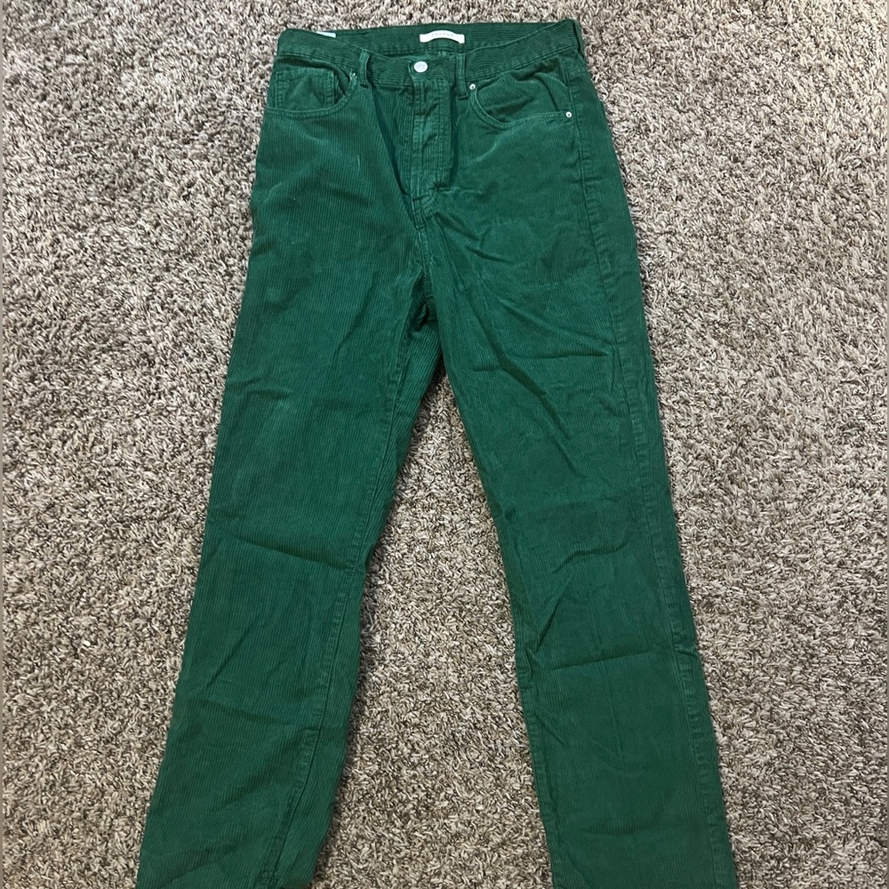 PACSUN Green Corduroy Dad Jeans size 29